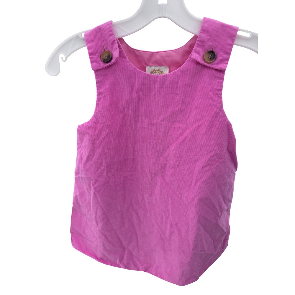 The Beaufort Bonnet Company Girls Pink Corduroy Jumper Dress Size 5 Made in USA